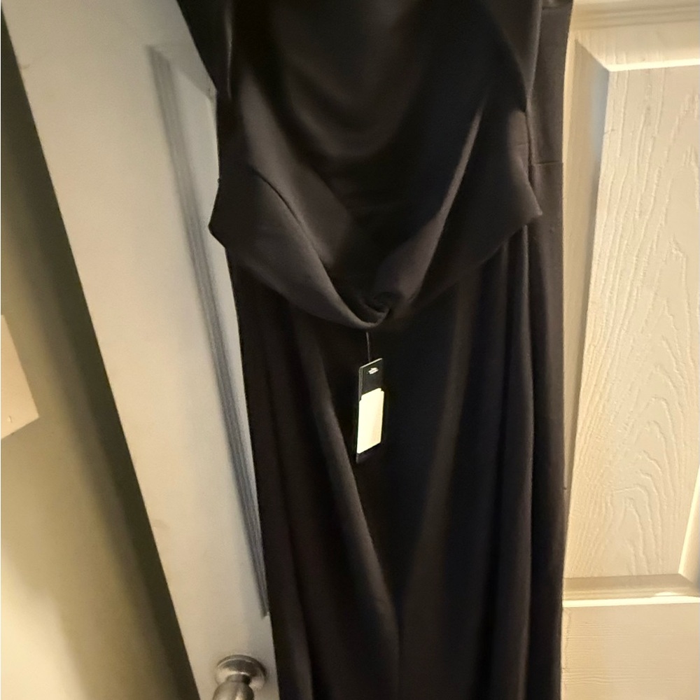 Lulus Lynne Black Off-the-shoulder Maxi Dress - Size L - Picture 3 of 4